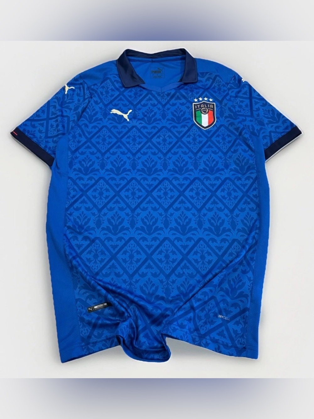 Italia Euro 2020 Puma Soccer Jersey Size XL Italy FIFA Blue Blank
